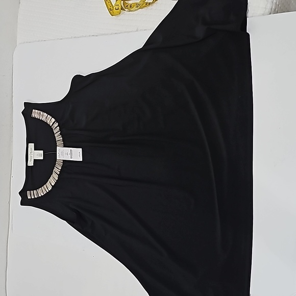 White House Black Market Top Size XS Black sliver Halter Neckline - Picture 6 of 11